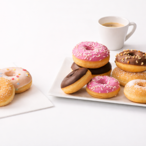 Ποικιλία mini donuts (6 ειδη) 26gr